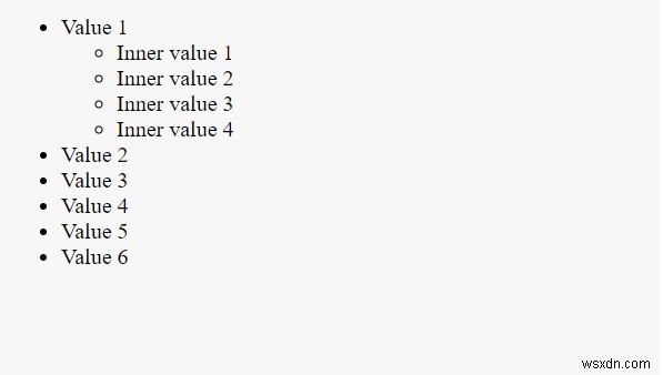JavaScript – 중첩 배열을 중첩된 순서 없는 목록(ul)으로 변환하는 방법