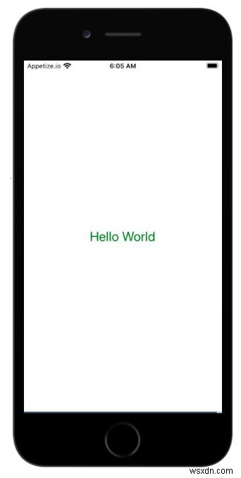React Native에서 Hello World 화면에 출력하는 방법