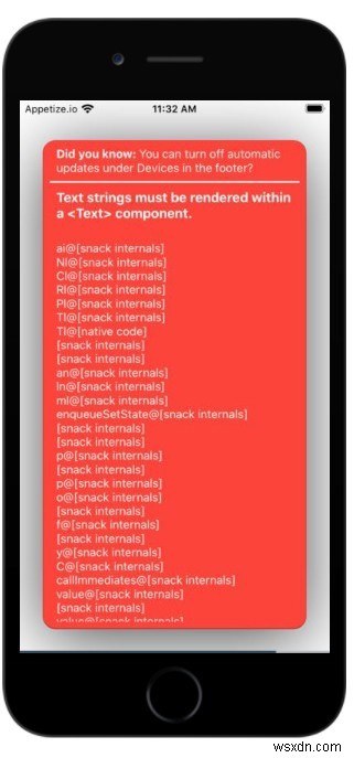React Native 텍스트 문자열은 Text 컴포넌트 내에서 렌더링되어야 합니다 오류 해결 방법