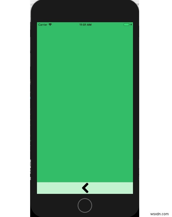 iPhone/iPad 툴바에 왼쪽 화살표(뒤로 가기) 버튼 만드는 방법