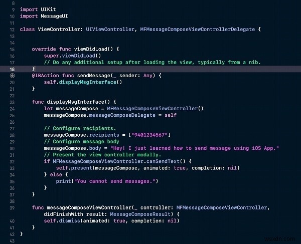 Swift로 iOS 앱에서 문자 메시지(SMS) 보내는 방법 – MFMessageComposeViewController 완벽 가이드