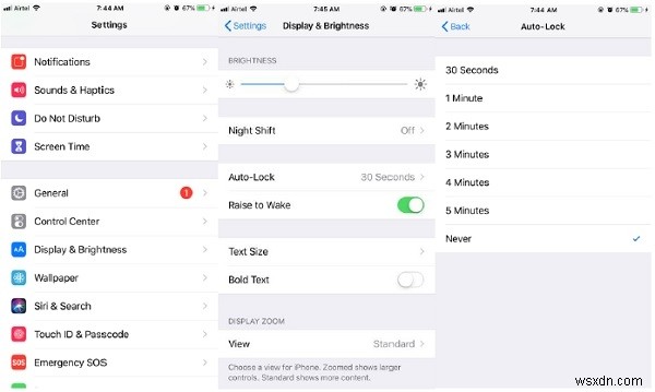 iOS 기기가 절전 모드로 전환되지 않도록 설정하는 방법