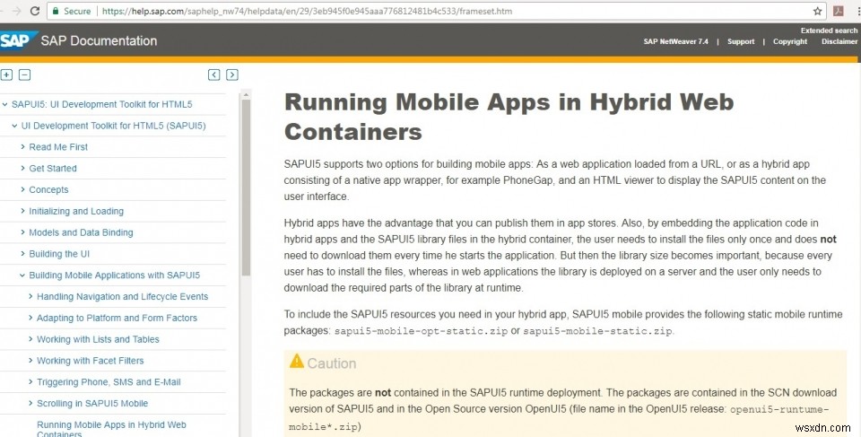 Cordova(PhoneGap)로 Android용 SAPUI5 내장 모바일 앱 패키징하기