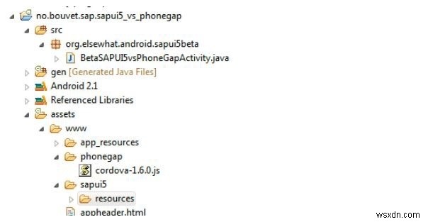 Cordova(PhoneGap)로 Android용 SAPUI5 내장 모바일 앱 패키징하기