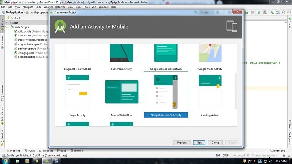 Android 액션바(ActionBar)에 NavigationView 통합하는 방법