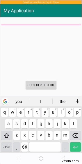 Android에서 가상 키보드(소프트 키보드)를 닫거나 숨기는 방법