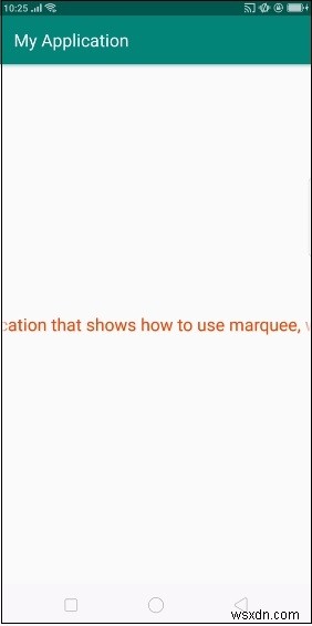안드로이드에서 마키(Marquee) 스크롤 텍스트 구현하는 방법