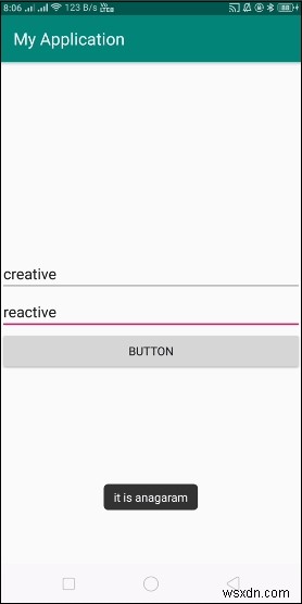 Android에서 EditText 입력값이 애너그램(Anagram)인지 확인하는 방법