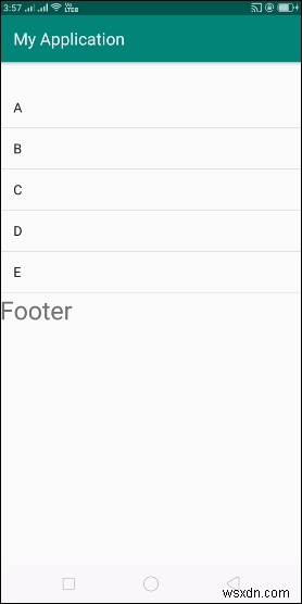 안드로이드 ListView에 푸터(Footer) 뷰를 추가하는 방법