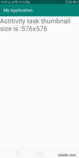 Android에서 액티비티 썸네일 크기를 가져오는 방법