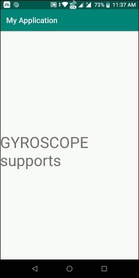 안드로이드 스마트폰에서 자이로스코프(GYROSCOPE) 센서 지원 여부를 확인하는 방법