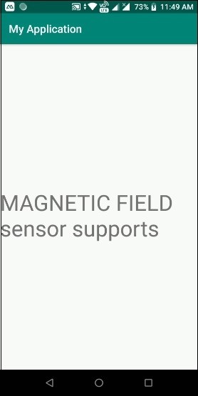 안드로이드 기기가 자기장(MAGNETIC FIELD) 센서를 지원하는지 확인하는 방법