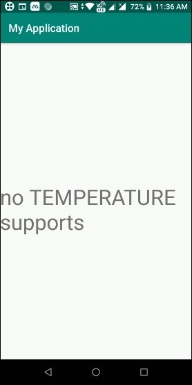 안드로이드 스마트폰이 온도(TEMPERATURE) 센서를 지원하는지 확인하는 방법