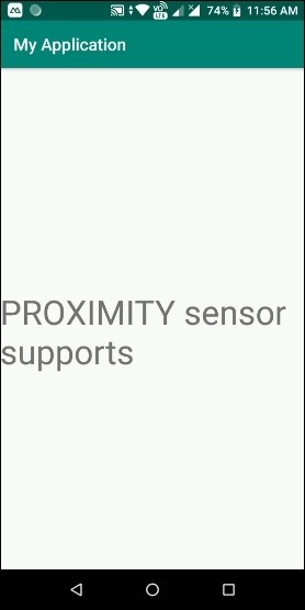 Android 기기에서 근접(PROXIMITY) 센서 지원 여부 확인하는 방법