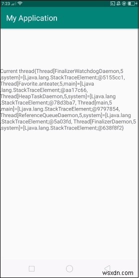 안드로이드에서 현재 스레드의 getAllStackTraces() 스택 트레이스 가져오는 방법