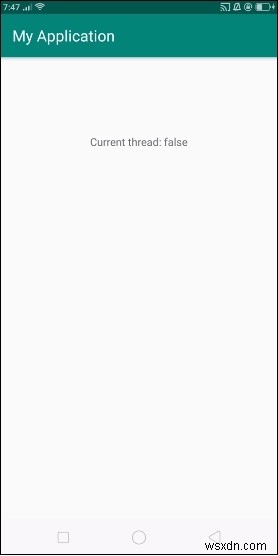 Android에서 현재 스레드 정보를 확인하는 방법