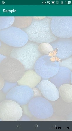 안드로이드에서 배경을 25% 투명하게 만드는 방법
