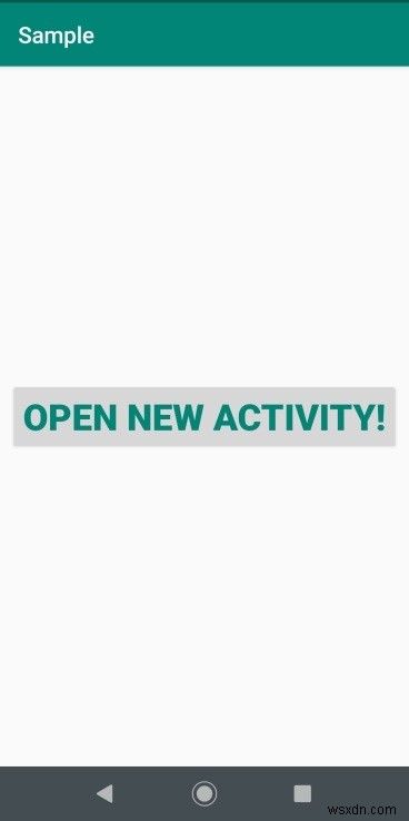 안드로이드에서 버튼 클릭으로 새 액티비티(Activity) 시작하는 방법