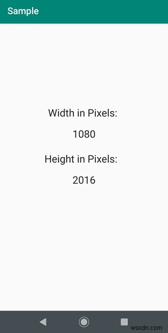 Android 앱에서 화면 크기를 픽셀 단위로 구하는 방법