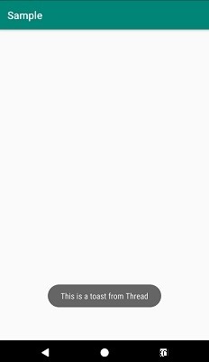 Android에서 스레드(Thread)로 토스트(Toast) 메시지 표시하는 방법