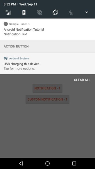Android에서 커스텀 알림 레이아웃과 텍스트 색상을 만드는 방법