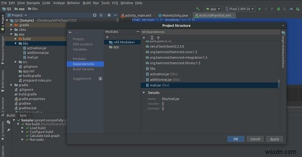 Android Studio에서 JAR 파일을 라이브러리로 추가하는 방법