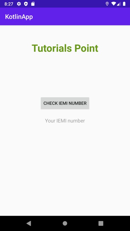 Kotlin으로 안드로이드 기기의 IMEI/ESN 번호를 프로그래밍 방식으로 가져오는 방법