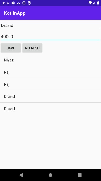 Kotlin으로 Android SQLite에 데이터 삽입 후 ListView 자동 갱신하기