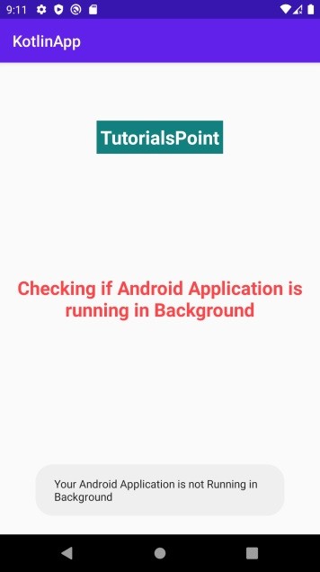 코틀린(Kotlin)으로 안드로이드 앱이 백그라운드에서 실행 중인지 확인하는 방법