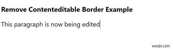 CSS로 편집 가능한 요소(contenteditable)의 테두리 제거하는 방법