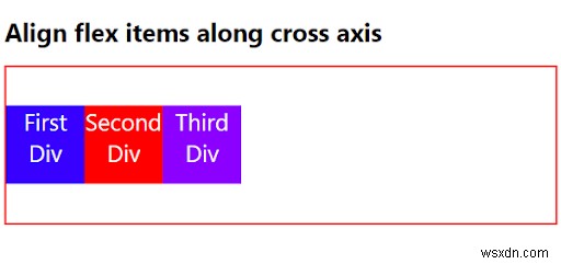 CSS3로 교차 축(Cross Axis)을 따라 Flex 항목 정렬하기
