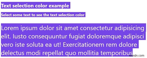 CSS ::selection으로 텍스트 선택 색상 재정의하는 방법