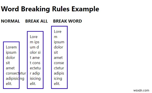 CSS3 word-break 속성으로 단어 줄바꿈 규칙 지정하기