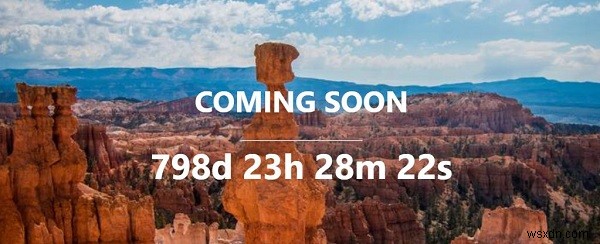 CSS와 JavaScript로 곧 출시 예정(Coming Soon) 페이지 만드는 방법