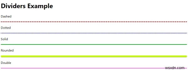 CSS로 다양한 스타일의 구분선(hr) 만드는 방법