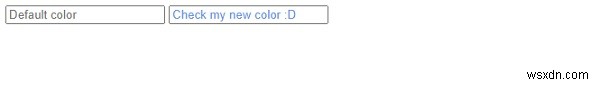 CSS ::placeholder 선택자로 텍스트 상자의 자리 표시자 색상 변경하기