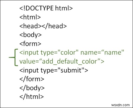 HTML 색상 선택기 사용법: input 태그로 색상 입력 필드 만들기
