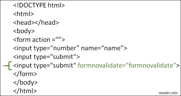 HTML novalidate와 formnovalidate 속성의 차이점 완벽 정리
