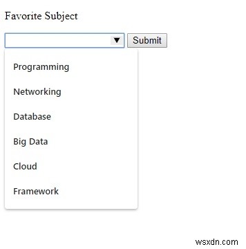 HTML datalist 태그 – 입력 필드에 미리 정의된 옵션 설정하기