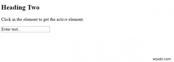 HTML DOM activeElement 속성 – 문서에서 현재 포커스된 요소 확인하기