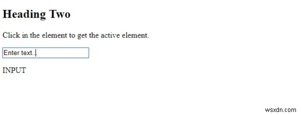 HTML DOM activeElement 속성 – 문서에서 현재 포커스된 요소 확인하기