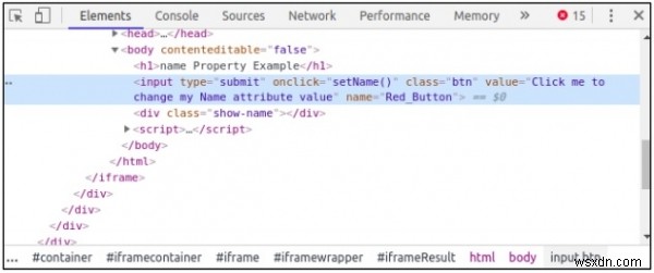 HTML DOM 입력 버튼 name 속성 – 값 가져오기와 변경하기