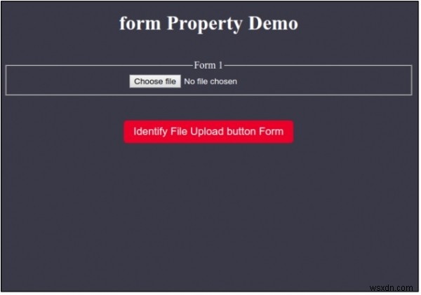 HTML DOM Input FileUpload form 속성 – 파일 업로드 버튼이 속한 폼 참조하기