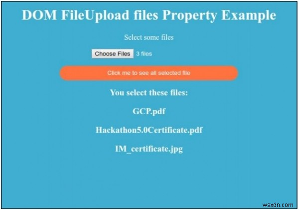 HTML DOM 파일 업로드 files 속성 – 선택한 파일 목록을 FileList 객체로 가져오는 방법