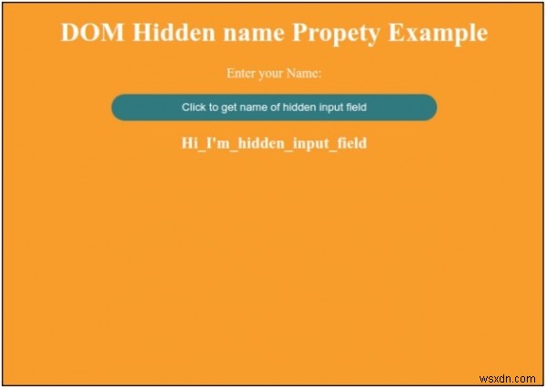 HTML DOM 숨김 입력 필드의 name 속성 사용법 완벽 정리