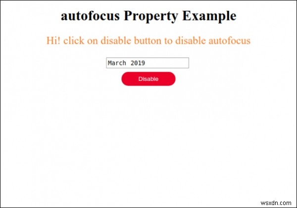 HTML DOM input month 자동 포커스(autofocus) 속성 완벽 정리