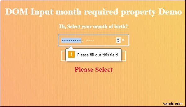 HTML DOM Input Month required 속성 완벽 가이드 – 문법과 예제