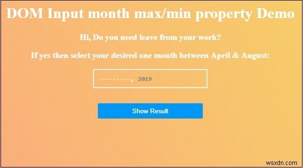 HTML DOM Input Month max 속성 – 사용법과 예제 총정리