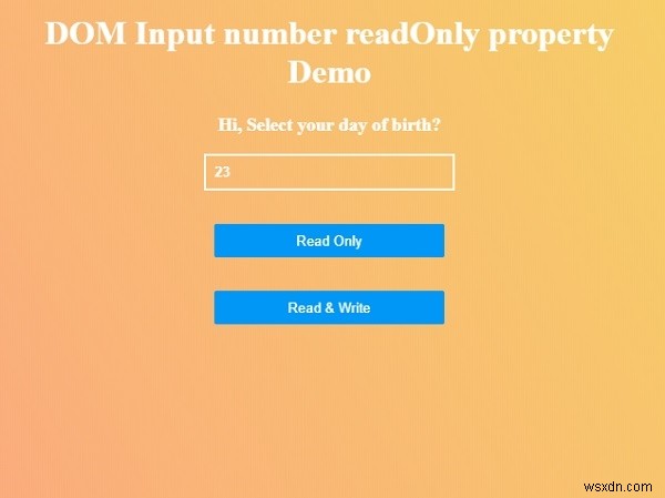 HTML DOM 숫자 입력 필드 readOnly 속성 – 읽기 전용 설정 방법과 예제