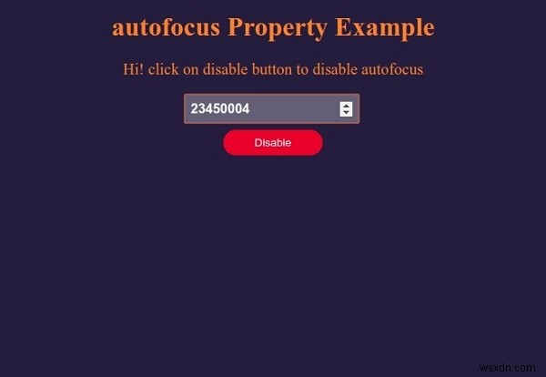 HTML DOM 숫자 입력 필드 자동 포커스(autofocus) 속성 완벽 정리